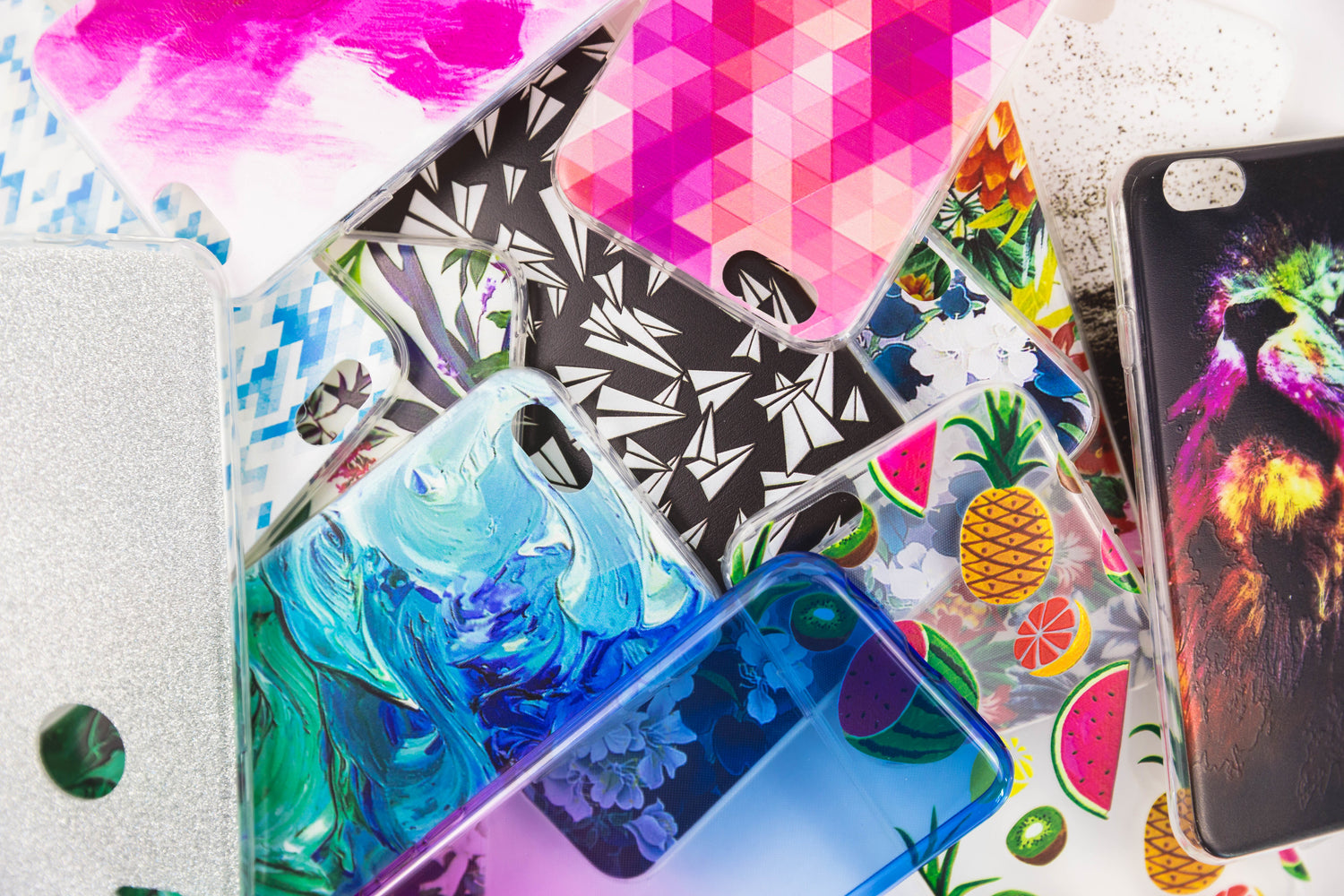 Eine Sammlung von Smartphone Cases